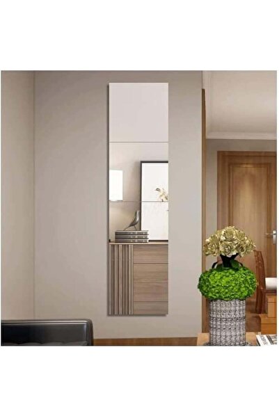 Arabest Full Length Adhesive Wall Mirror Set,4 Pieces,40x40cm Shatterproof So...
