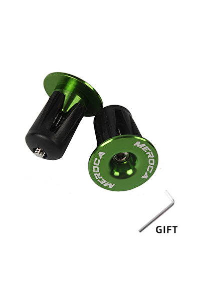 Choice Green 1 Pair 1 Pair Mountain Road Bike Handlebar End Plugs Aluminum Al...