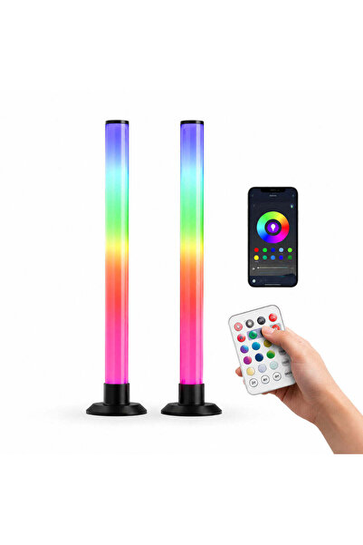 FOXMAG24 Φωτιστικό δαπέδου γωνιακό RGB με τηλεχειριστήριο και έλεγχο μέσω εφα...