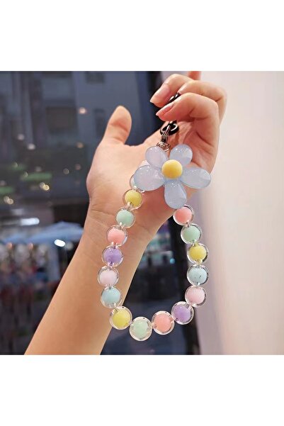 Choice 6 Phone Anti-lost Lanyard Key Short Wrist Pendant Colorful Macaron Rou...