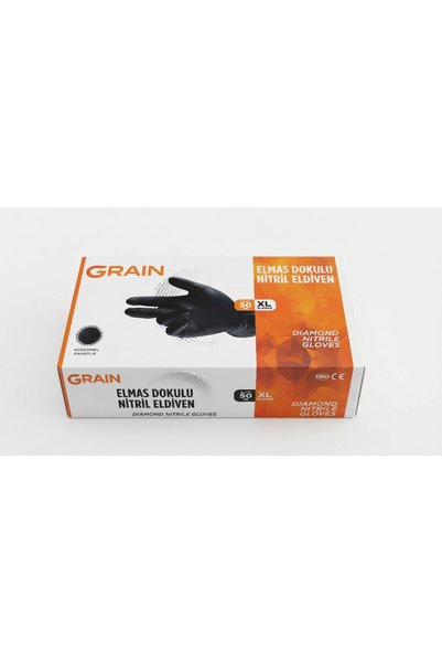 Grain Elmas Dokulu Nitril Eldiven 50 adet