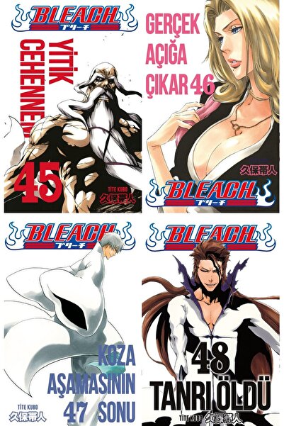 Gerekli Şeyler Yayıncılık BLEACH 45-46-47-48 SET (KD 4 KİTAP GEREKLİ ŞEYLER MANGA SET - AYRAÇ HEDİYELİ)