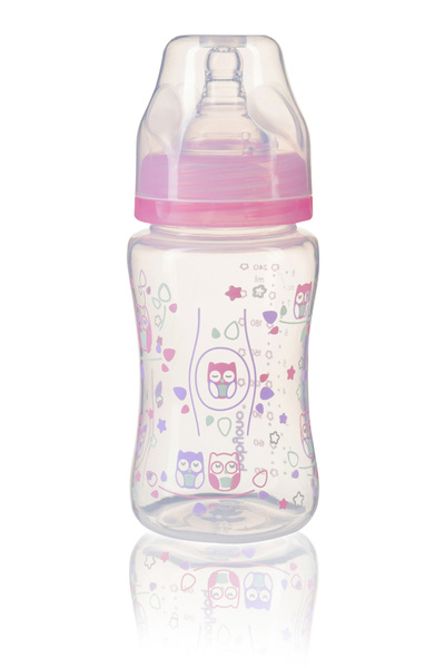 Babyono Αντι-κολικό μπιμπερό 240ml +0 μηνών Ροζ 403