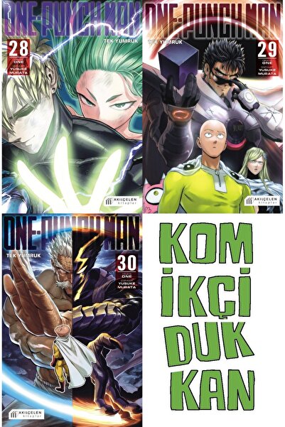 Akıl Çelen Kitaplar ONE PUNCH MAN 28-29-30 SET( KD 3 KİTAP AKILÇELEN MANGA SET - AYRAÇ HEDİYELİ)