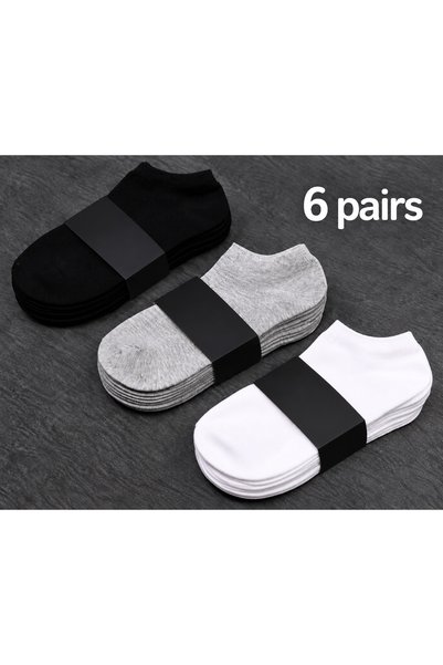 6 Çift Unisex Patik Çorap