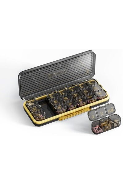 Arabest Weekly Pill Organizer 3 Times a Day,Large 7 Day Medicine Case,21 Comp...