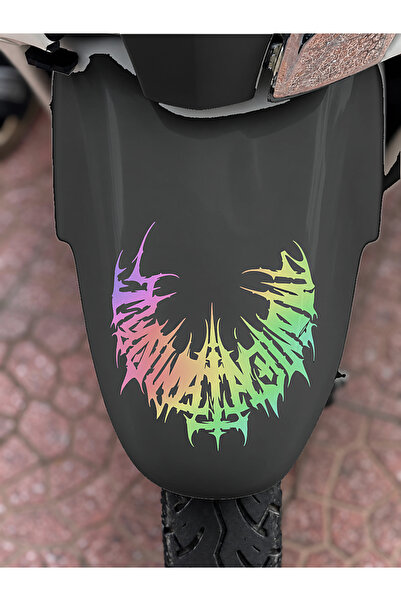 Banxtre Half gothic tribal sticker decal for jupiter front fender (15cmx15cm)