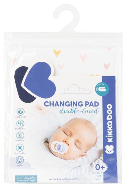 Kikka Boo Αδιάβροχο Επίθεμα Τζέρσεϊ 40x60εκ. Καρδιές 31105020012