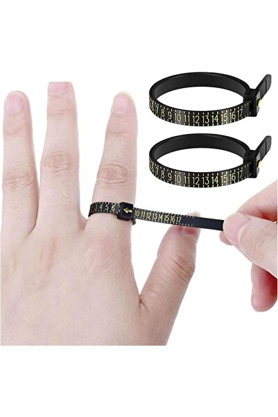 Arabest Ring Size Measuring Tool Belt,Reusable Finger Sizer for Wedding and P...