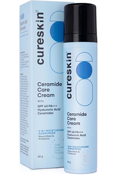 Cureskin كريم مرطب للوجه بحمض الهيالورونيك والسيراميد للترطيب المكثف والبشرة ...