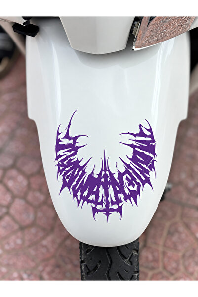 Banxtre Half gothic tribal sticker decal for jupiter front fender (15cmx15cm)