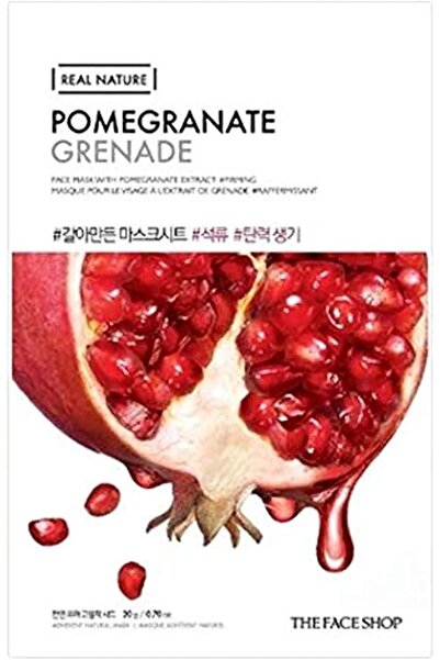 The Face Shop Real Nature Pomegranate Face Mask, 20G
