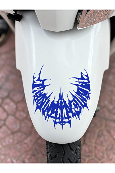 Banxtre Half gothic tribal sticker decal for jupiter front fender (15cmx15cm)