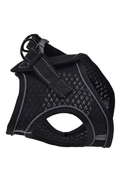 OEM Μαύρο Σαμαράκι με Λουρί για Σκύλους (Μ) 120x2.0εκ.