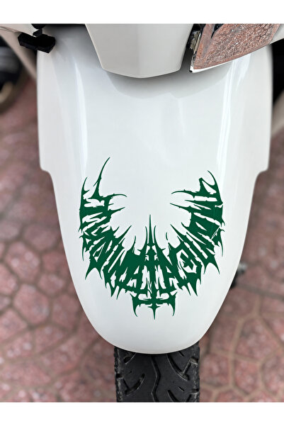Banxtre Half gothic tribal sticker decal for jupiter front fender (15cmx15cm)