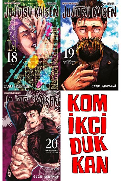 Gerekli Şeyler Yayıncılık JUJUTSU KAiSEN 18-19-20 SET (KD 3 KİTAP GEREKLİ ŞEYLER MANGA SET - AYRAÇ HEDİYELİ)