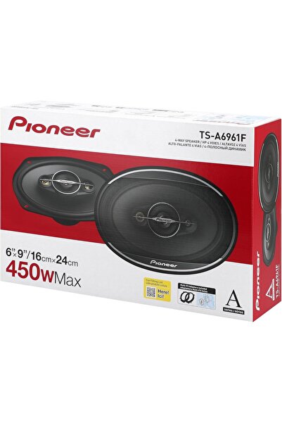 PIONER TS-A6961F 6x9inç 4-Way Coaxial Speakers 450W Max 90W RMS A-Series 2 adet