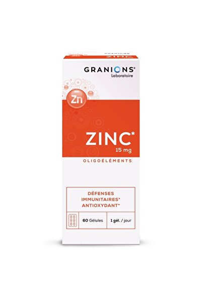 Granions Gluconat de zinc 15 mg Granions, pentru imunitate, piele și păr, 60 ...