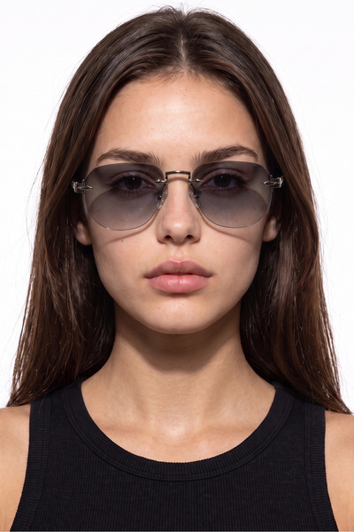 Bilge Karga Niesta Silver Black Sunglasses