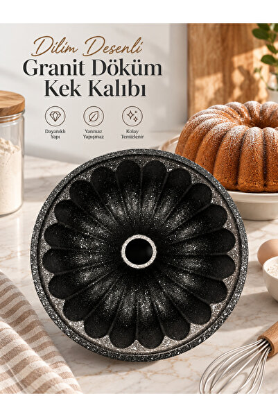 prokitchen قالب كيك من الجرانيت، قالب كيك مقطوع بشكل منتظم