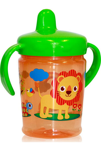 LORELLİ Εκπαιδευτικό Μπουκάλι με Λαβές 270ml Zoo Πορτοκαλί 1023035