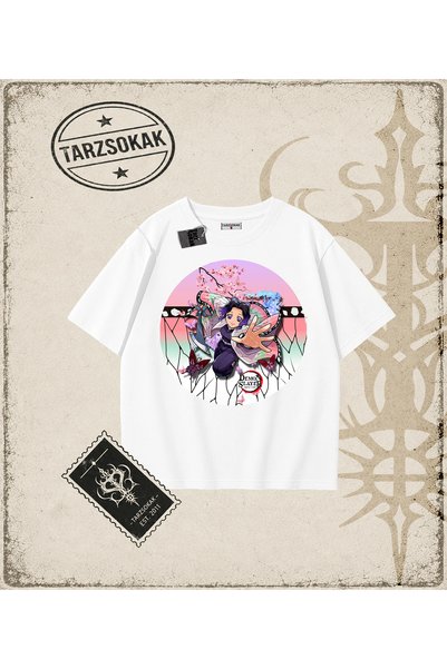Tarzsokak Demon Slayer Anime Printed Oversize Unisex T-Shirt
