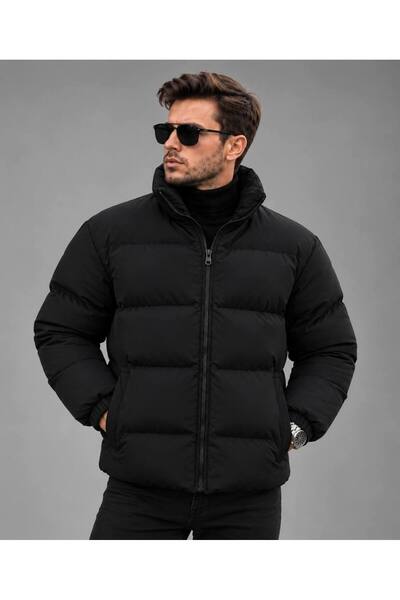 S&M CLOTHİNG New Season Waterproof Inflatable Men's Coat