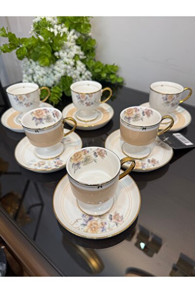 Santara Acar Leoni̇ 6 Person Coffee Cup Set - 90 ml