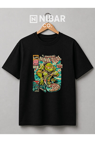 NUBAR CO. Ninja Turtles Vintage Unisex Premium Cotton Custom Design T-Shirt -...