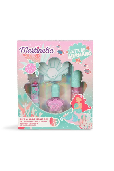 Le Mabelle Mint Let's Be Mermaids Kız Çocuk Dudak ve Oje Makyaj Seti
