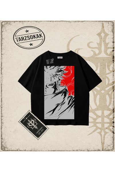 Tarzsokak Naruto Anime Printed Oversize Unisex T-Shirt