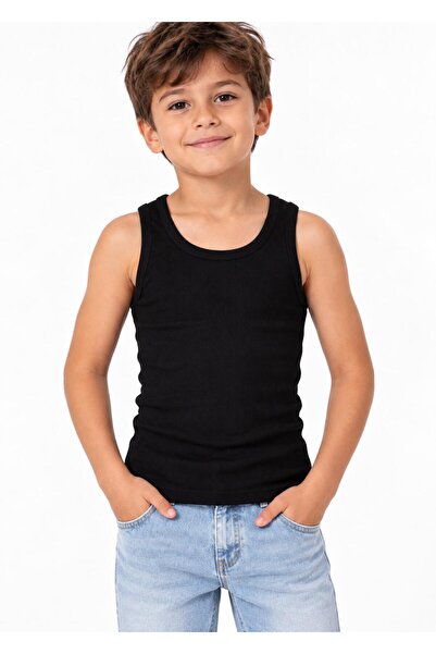 gamaro Unisex Children's Undershirt Combed Cotton Camisole Fitted Pattern Rib...