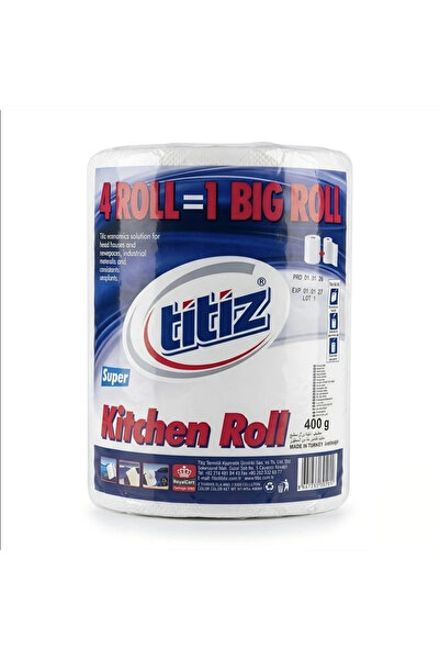 Titiz Autocut Paper Towel Roll, 204 Sheets, 52 Meters, High Absorbency, Turki...