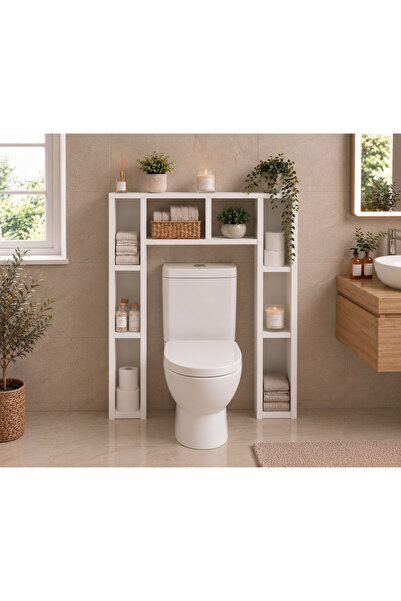 Arkhe Wood Klozet Üstü Düzenleyici Raf %100 MDF
