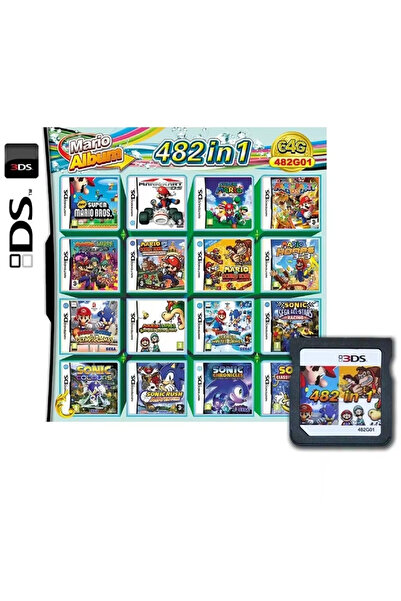 BANDAI Boxed-482in1 4300 500 520 482 In 1 NDS Multi Game Card Retro Game Cart...