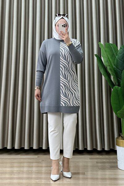 ALYA Lilac Tunic Sweater