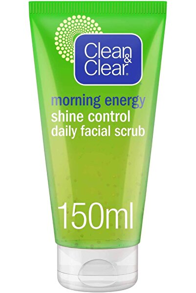 Clean & Clear مقشر يومي للوجه، 150 مل، طاقة الصباح، للتحكم في اللمعان، مقشر م...
