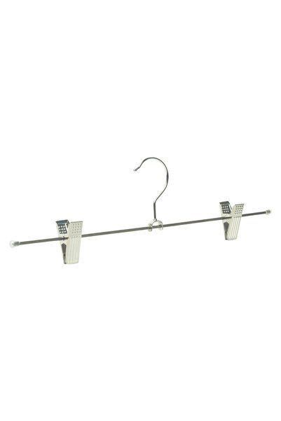 NYN Metal Askı Gümüş Mandallı 40Cm 10'li paket