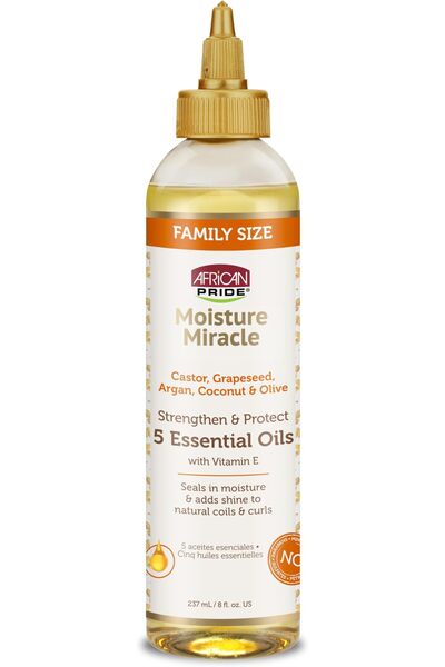 african pride Moisture Miracle 5 Essential Hair Oils with Vitamin E | Moistur...
