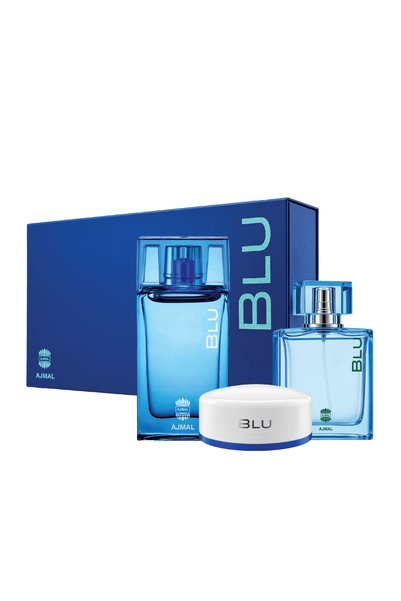 Ajmal Blu New Gift Set for Men | Fresh & Lively Fragrance