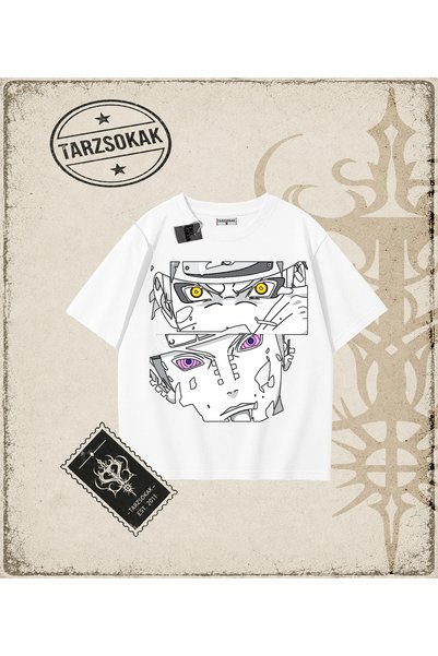 Tarzsokak Naruto Anime Printed Oversize Unisex T-Shirt