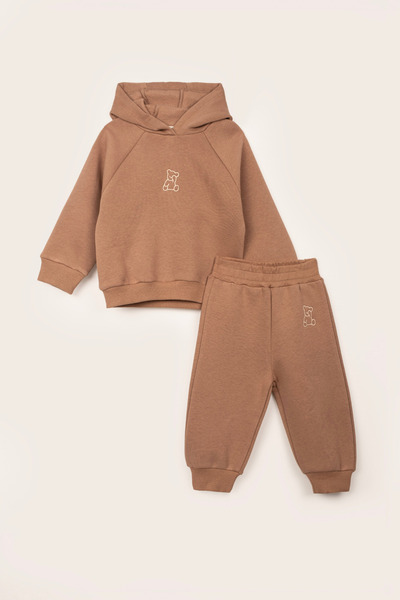 VAUVA Unisex Baby Kids Hooded Sweatshirt and Sweatpants Set - 2-Piece Set wit...
