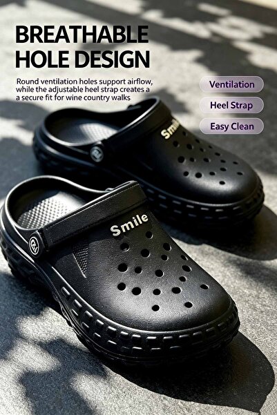 AuraHub Trading Comfort Fit Outdoor Clogs - Easy Clean Material & Non-Slip Grip