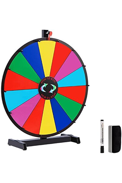 Skin Generics Kaigital 18 inch Spinning Prize Wheel, with 14 Color Slots,Base...
