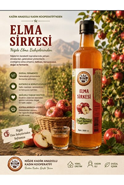 Doğal Fermente Elma Sirkesi 500 ml