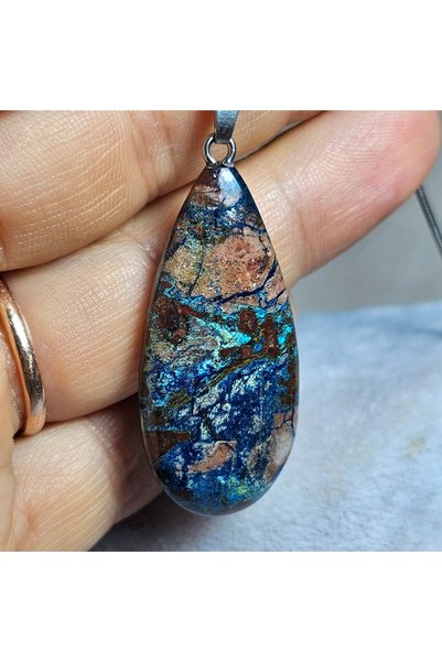 Singincraft Krizokol Natural Stone Necklace - Matching Stone - 3 - Stainless ...