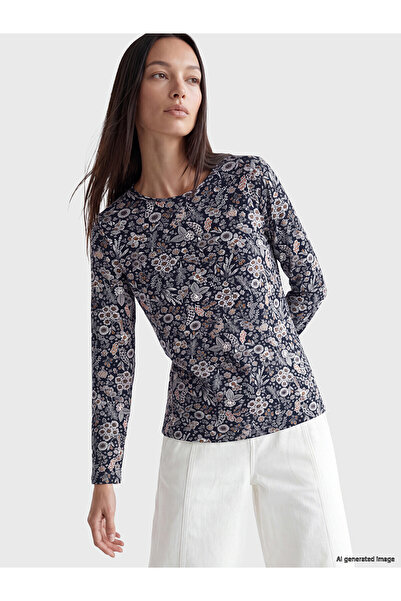 LC Waikiki Two Mt Shop Quality Navy Blue Floral Standard & Regular Long Sleev...