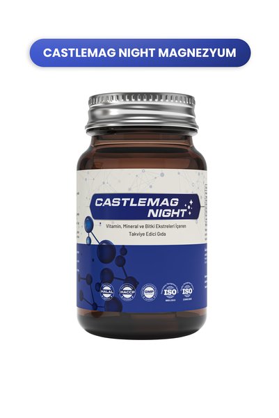 Castle Castlemag Night – Magnezyum Bisglisinat, Vitamin B6, D3 ve Bromelain 3...