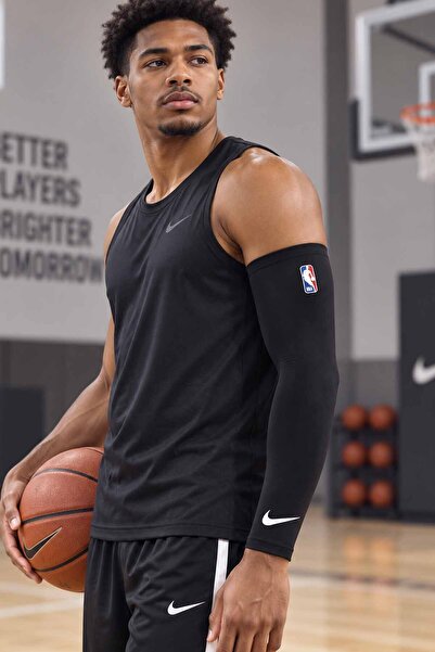 Nike NBA Basketbol Kolluk Unisex Siyah Spor Kol Koruyucu Antrenman Kolluğu