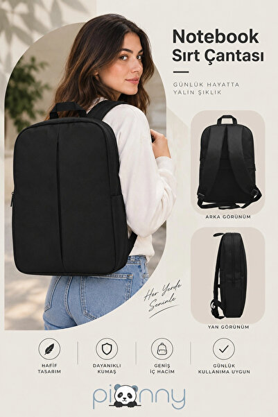 Notebook Sırt Çantası - Siyah